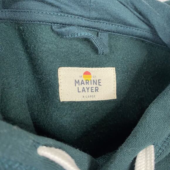 Marine Layer Sweatshirt Mens XL Archive Colorblock Hoodie - Picture 8 of 9